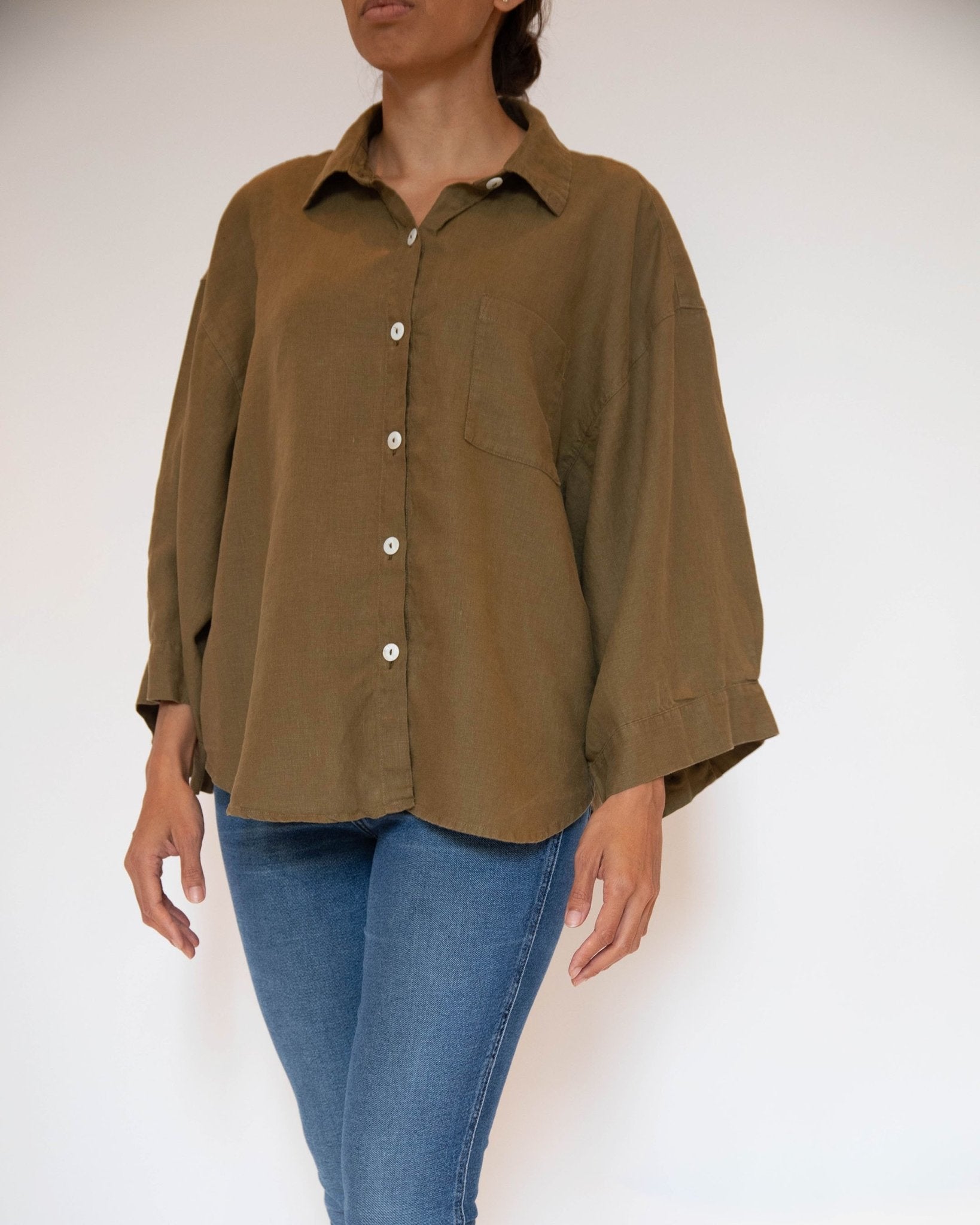 Agnes Linen Topcategory_Womens Clothing from SUNDAY MORNING - SHOPELEOS