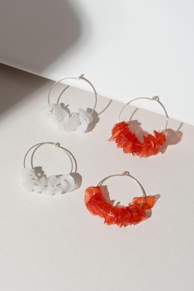 Alice White Hoop Earringscategory_Accessories from Giulia Letzi + META Jewelry - SHOPELEOS