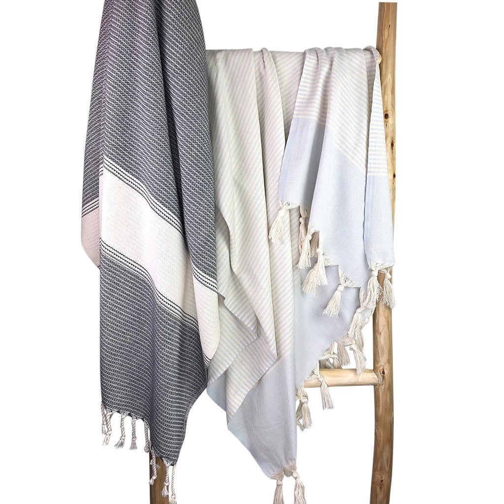 Anatolia Stripe Turkish Towelcategory_Bedding & Bath from SLATE + SALT - SHOPELEOS