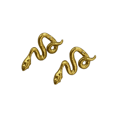 NEW GOLD TONE SNAKE EARRINGScategory_Accessories from ARTICLE22 - SHOPELEOS