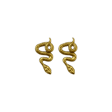 NEW GOLD TONE SNAKE EARRINGScategory_Accessories from ARTICLE22 - SHOPELEOS