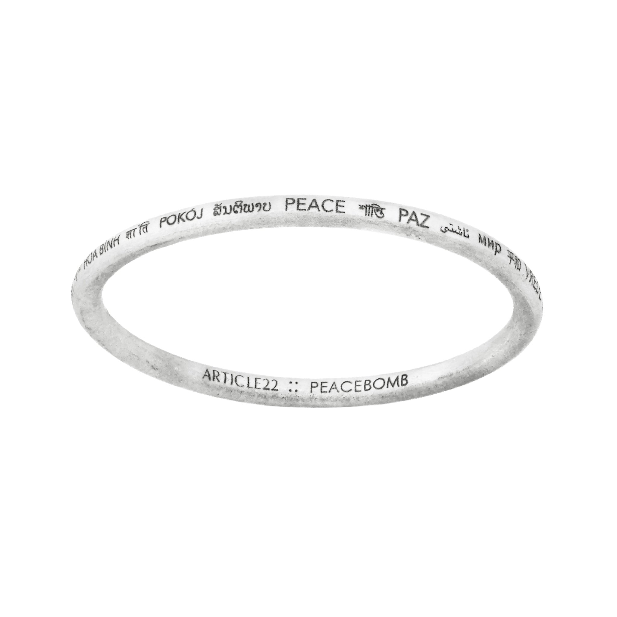 PEACE ALL AROUND BANGLEcategory_Accessories from ARTICLE22 - SHOPELEOS