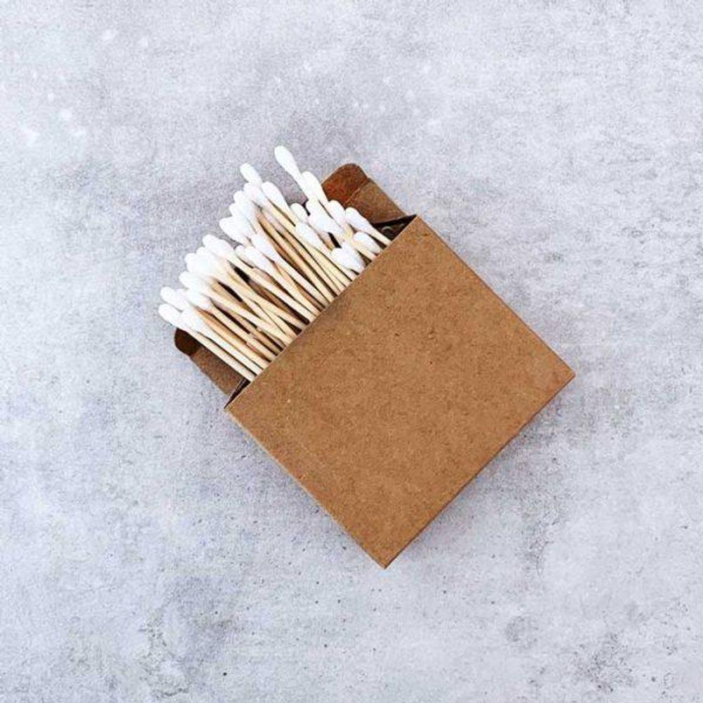 Bamboo Cotton Swabs (Pack of 200)category_Kitchen & Dining from Kiwi Eco Box - SHOPELEOS