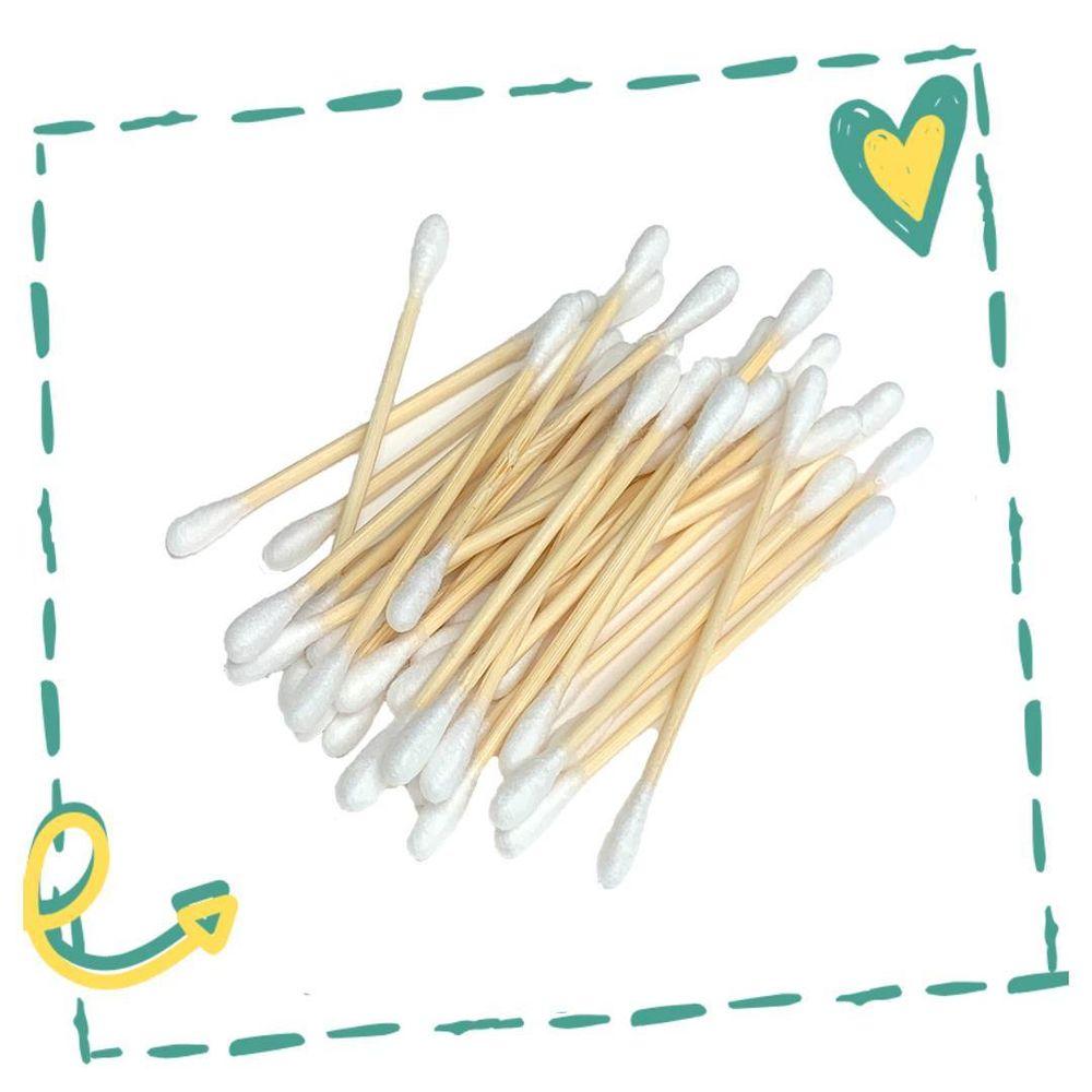 Bamboo Cotton Swabs (Pack of 200)category_Kitchen & Dining from Kiwi Eco Box - SHOPELEOS