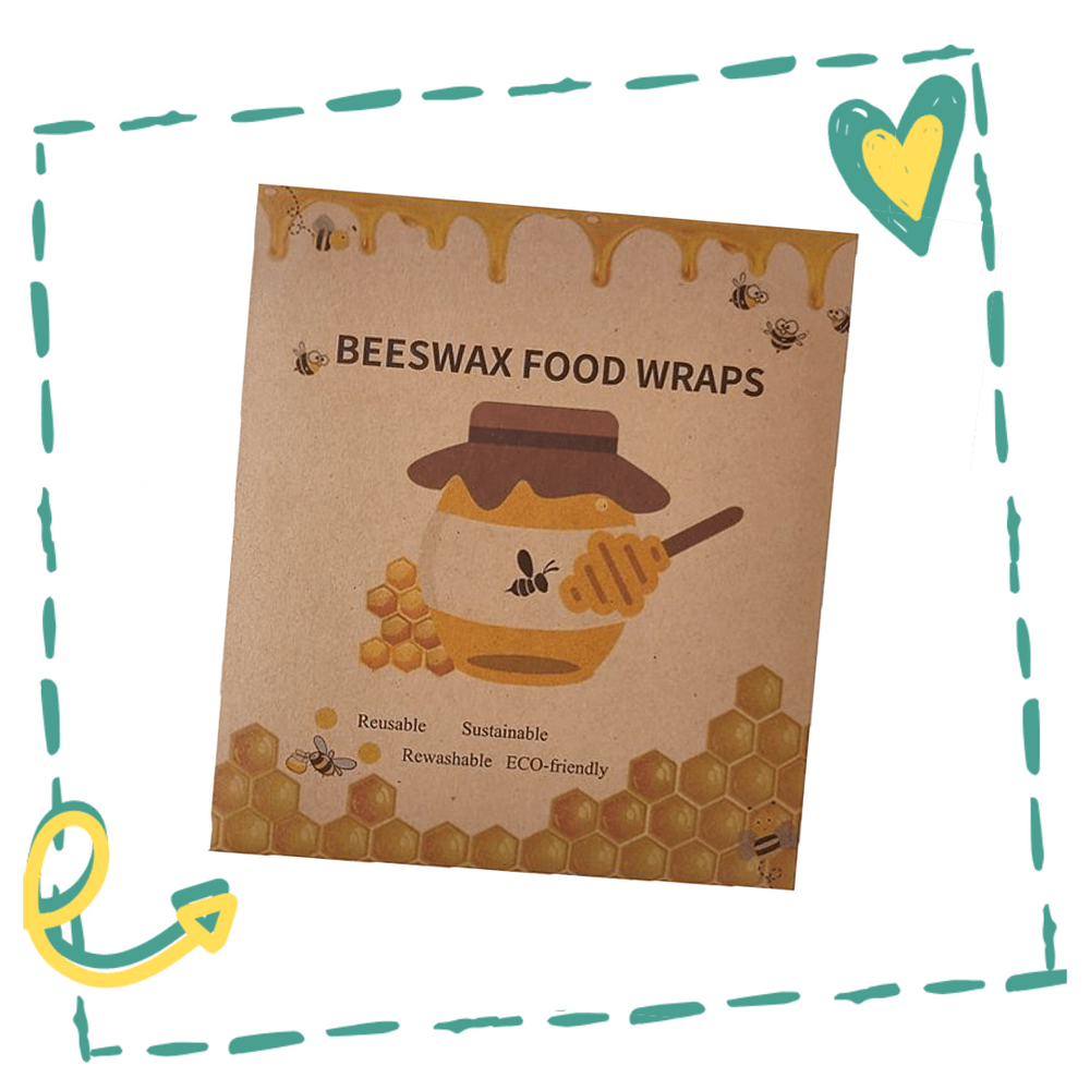 Beeswax Food Wraps - Set of 3category_Kitchen & Dining from Kiwi Eco Box - SHOPELEOS