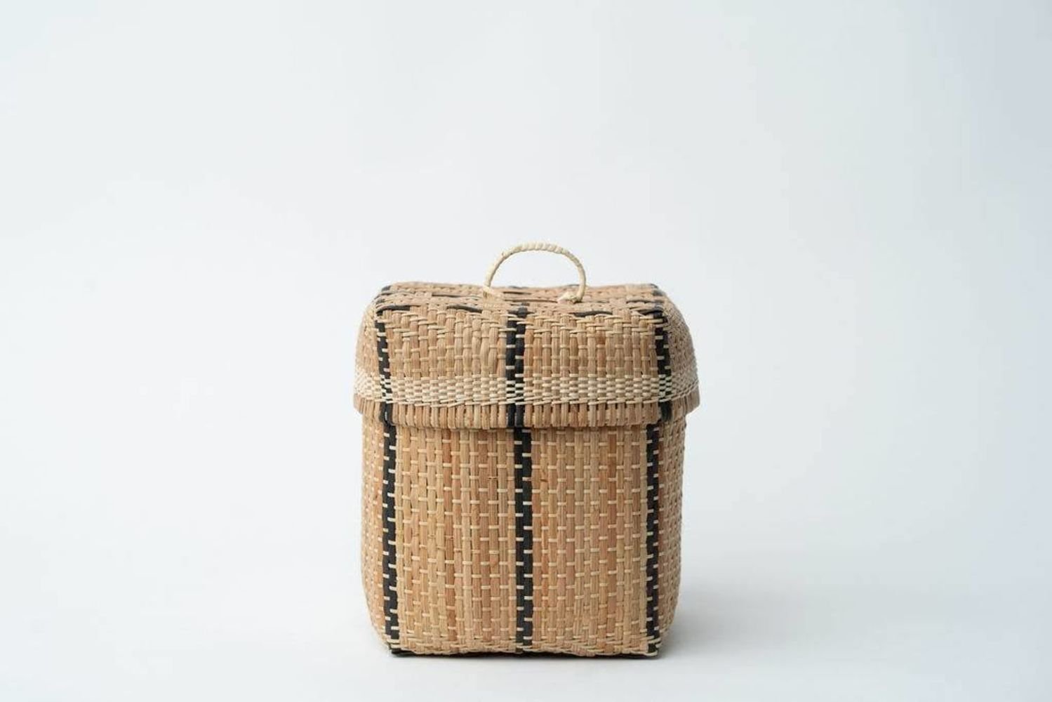 Bidayuh Lidded Storage Basket | All Naturalcategory_Decor from NEEPA HUT - SHOPELEOS