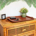 Caballo | Brown Leather Serving Tray with Braided Handlescategory_Kitchen & Dining from Bati - SHOPELEOS