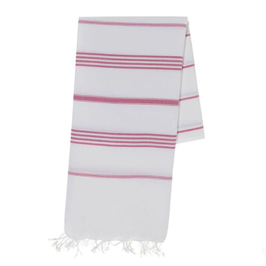 Classic Rose Stripe Turkish Towelcategory_Bedding & Bath from SLATE + SALT - SHOPELEOS