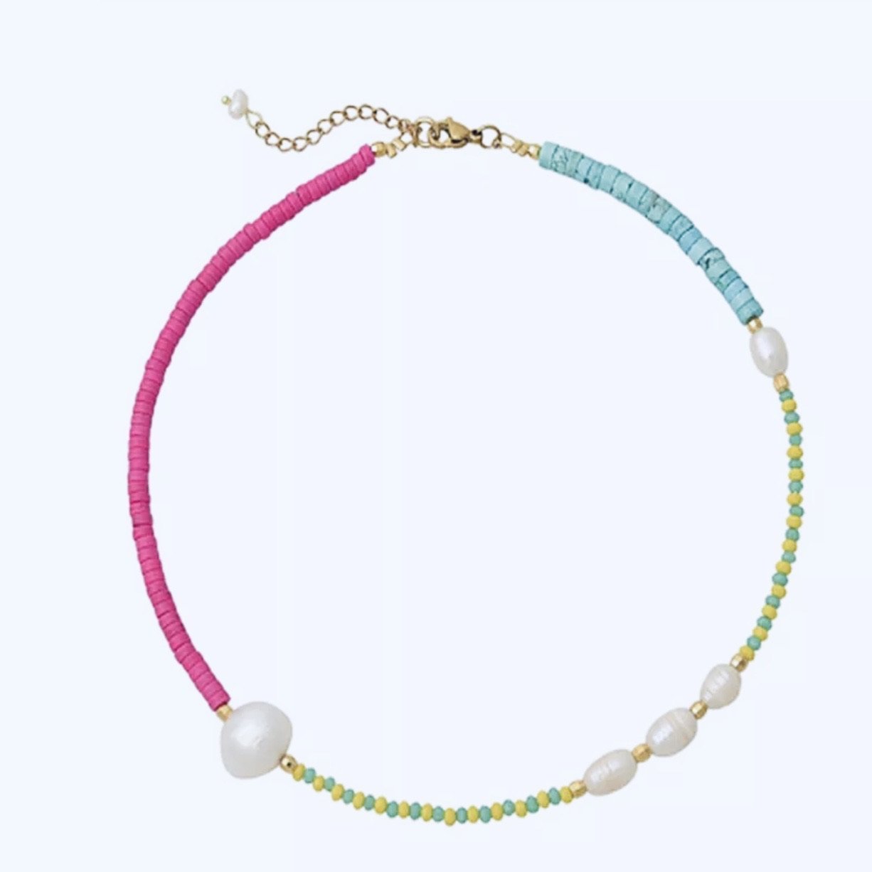 Colorful Freshwater Pearl Necklacecategory_Accessories from OIYA - SHOPELEOS