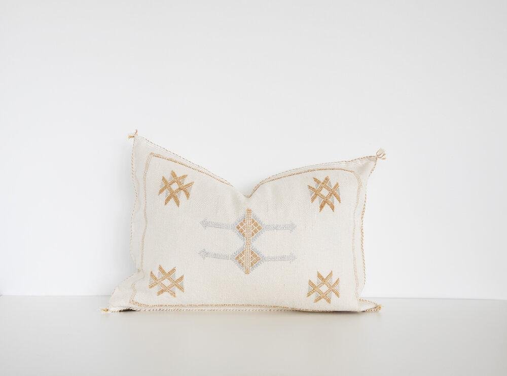 Moroccan Sabra Cactus Silk Pillow Cover 22category_Decor from Creative Women - SHOPELEOS