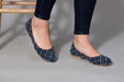 The Tatreez Flat - Sapphire BlueCategory_Women Shoes from Darzah - SHOPELEOS