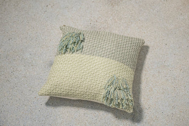 Diamond Feijoa Green Pillow with Tasselscategory_Decor from Zuahaza - SHOPELEOS