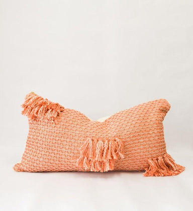 Diamond Guayaba Pink Lumbar Pillow with Tasselscategory_Decor from Zuahaza - SHOPELEOS