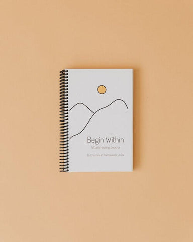 ECO-FRIENDLY WELLNESS JOURNAL- WHITEcategory_Kitchen & Dining from Begin Within Today - SHOPELEOS
