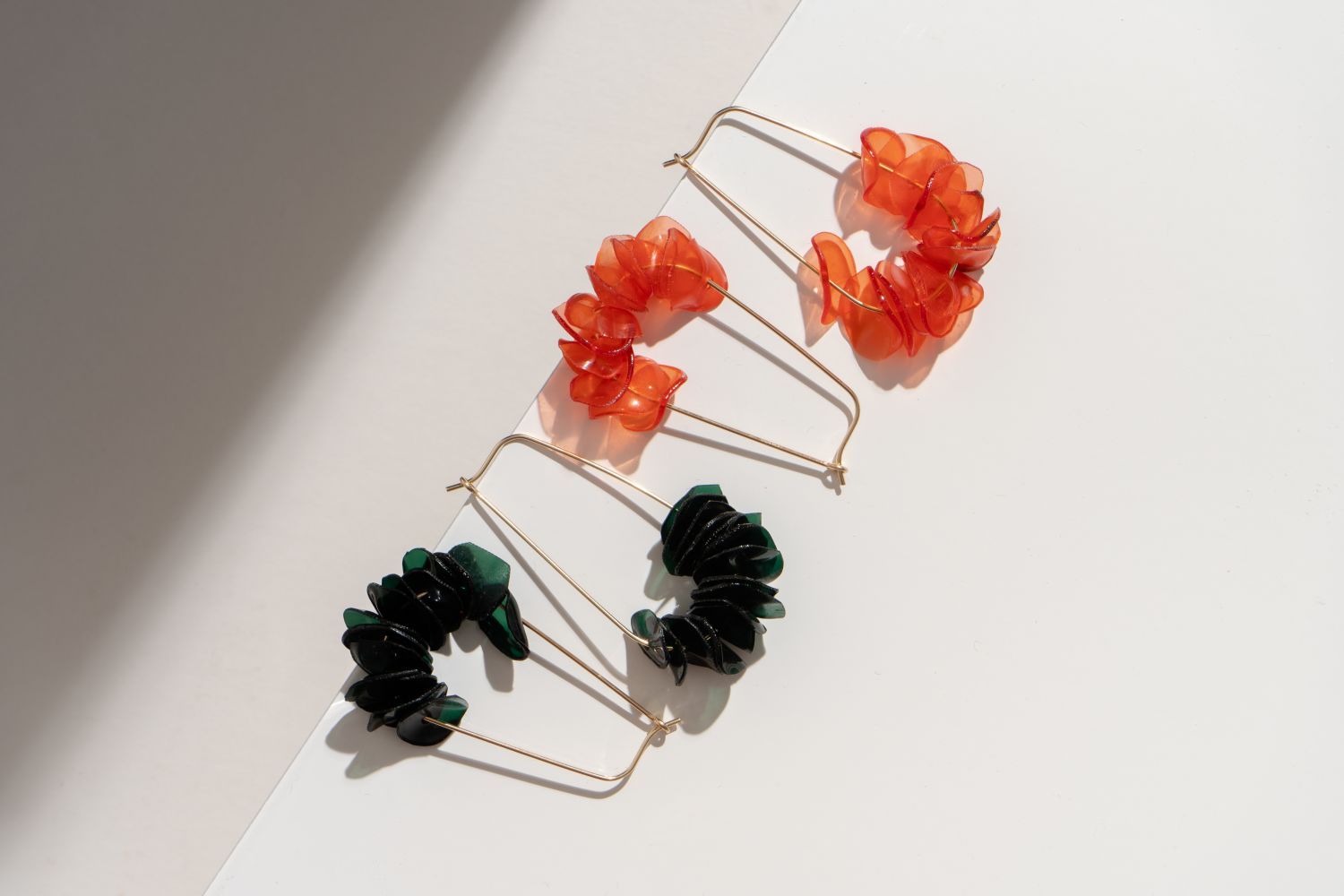 Leona Dark Green Dropscategory_Accessories from Giulia Letzi + META Jewelry - SHOPELEOS
