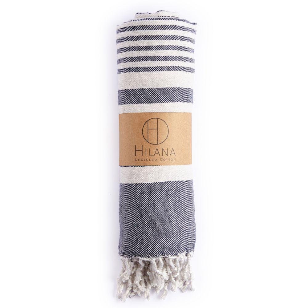 Fethiye Blanket Throw - Bluecategory_Decor from HILANA: Upcycled Cotton - SHOPELEOS