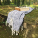 Yalova Super Soft Marbled Towel - Bluecategory_Bedding & Bath from HILANA: Upcycled Cotton - SHOPELEOS