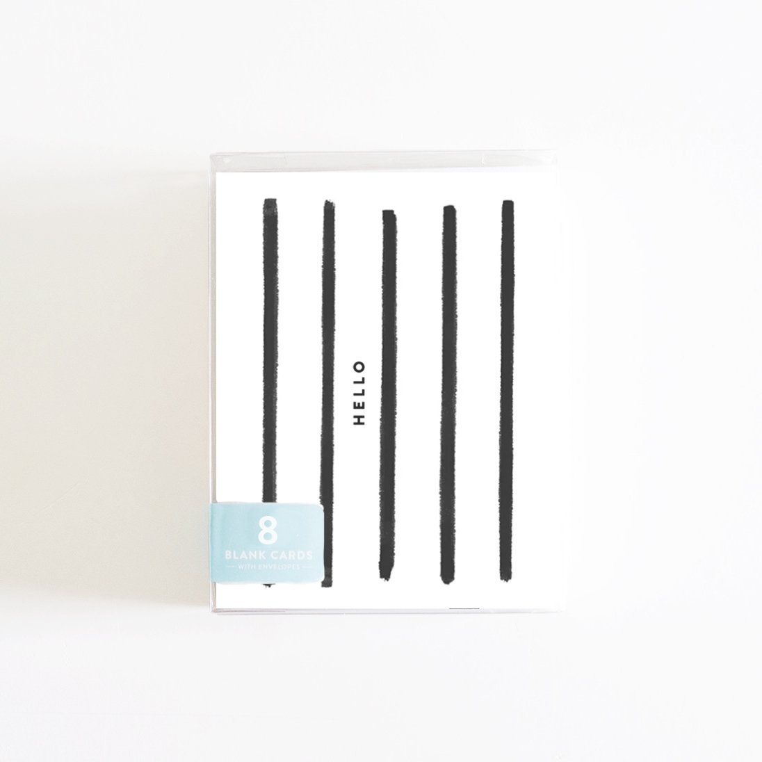 Hello Stripes Boxed Set of 8 Cardscategory_Office & Desk Accessories from Joy Paper Co. - SHOPELEOS