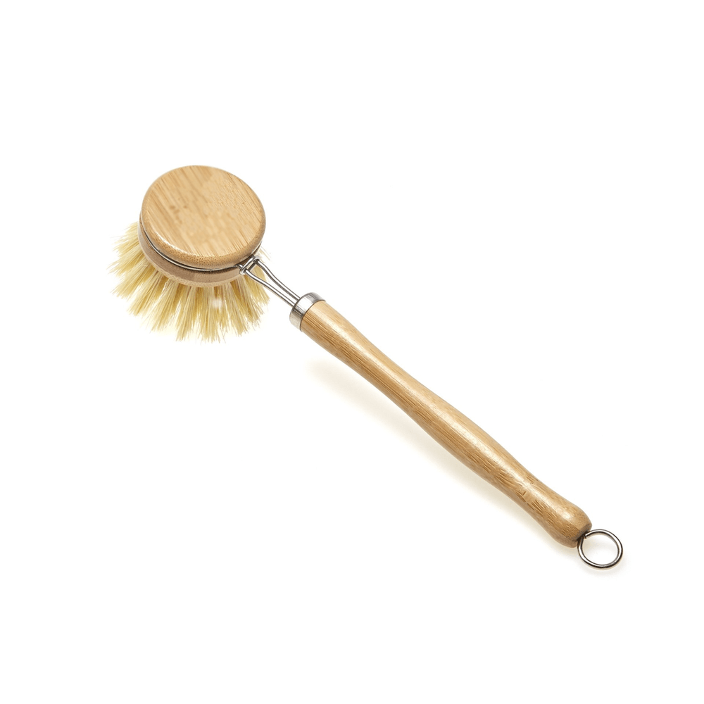 Wooden and Sisal Dish Brush with 2 Pieces Replacement Brush Headscategory_Kitchen & Dining from Kiwi Eco Box - SHOPELEOS