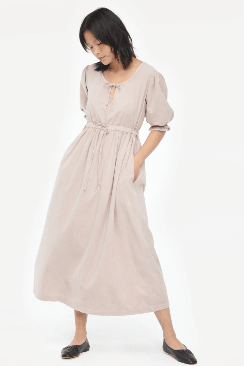 Sappho Dress | Mushroom | LACAUSAcategory_Womens Clothing from Lacausa - SHOPELEOS