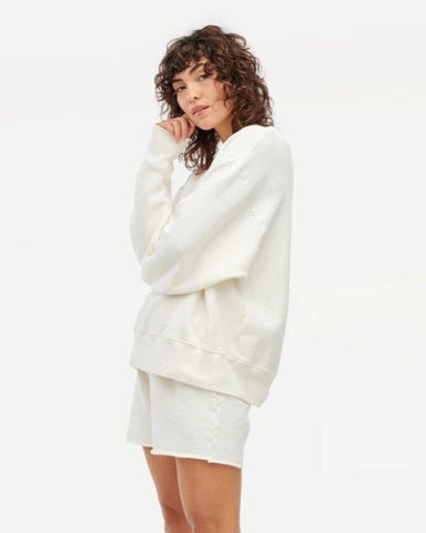 Slater Organic Cotton Sweatshirt | Oatmilk | Lacausacategory_Womens Clothing from Lacausa - SHOPELEOS