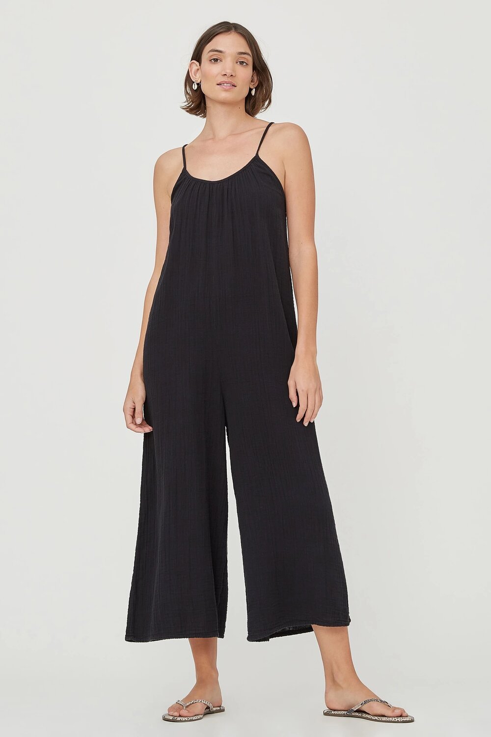 Woodstock Jumpsuit | Tar | Lacausacategory_Womens Clothing from Lacausa - SHOPELEOS