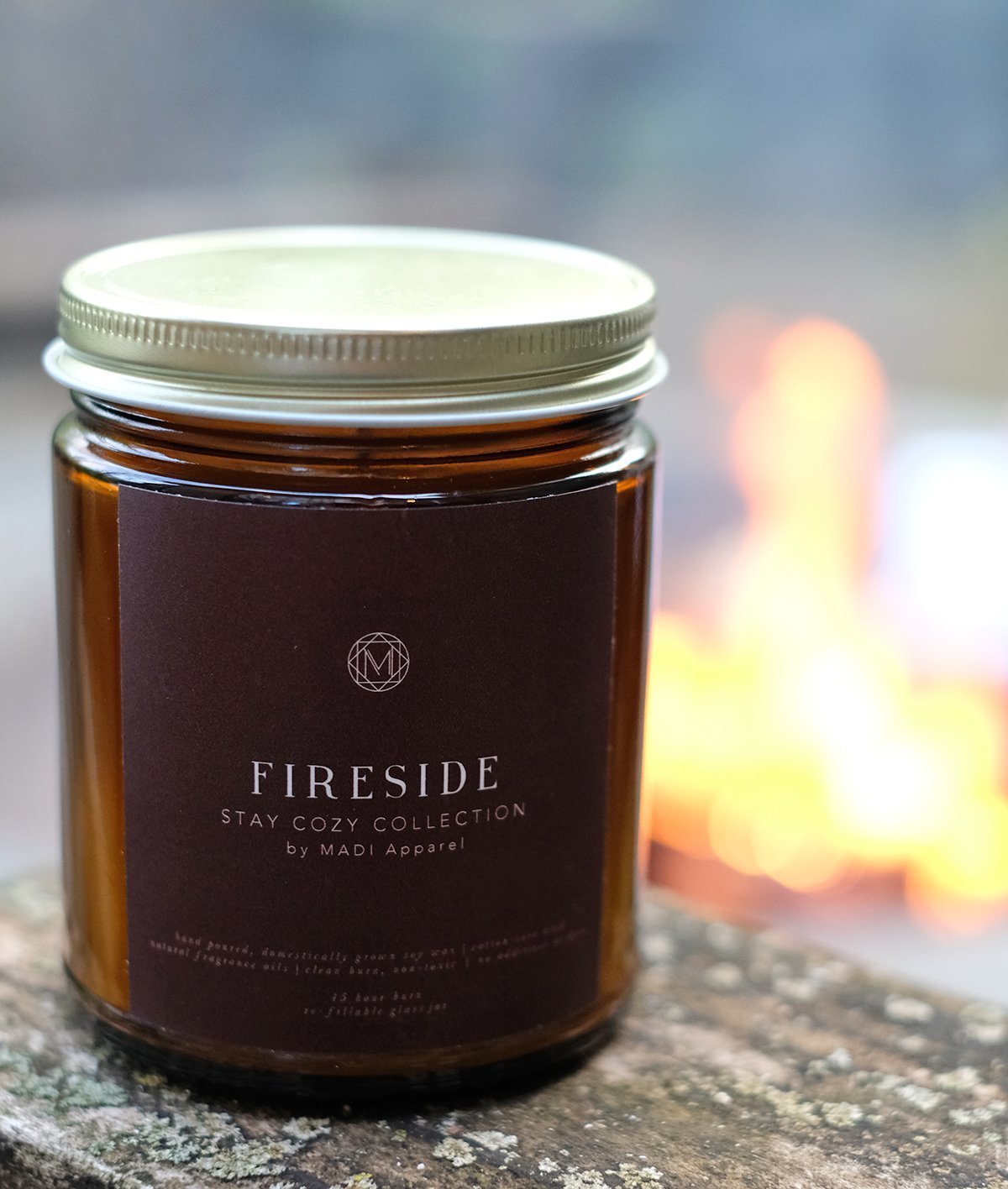 Fireside Signature Soy Candlecategory_Decor from MADI - SHOPELEOS