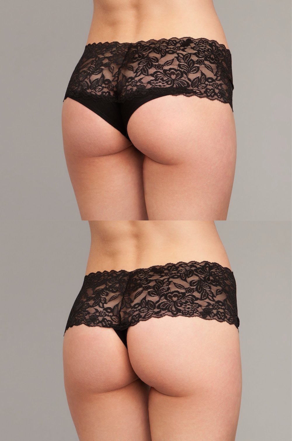 Lace Panty Two Pack- Bamboo Brazilian and Thongcategory_Womens Clothing from MADI - SHOPELEOS