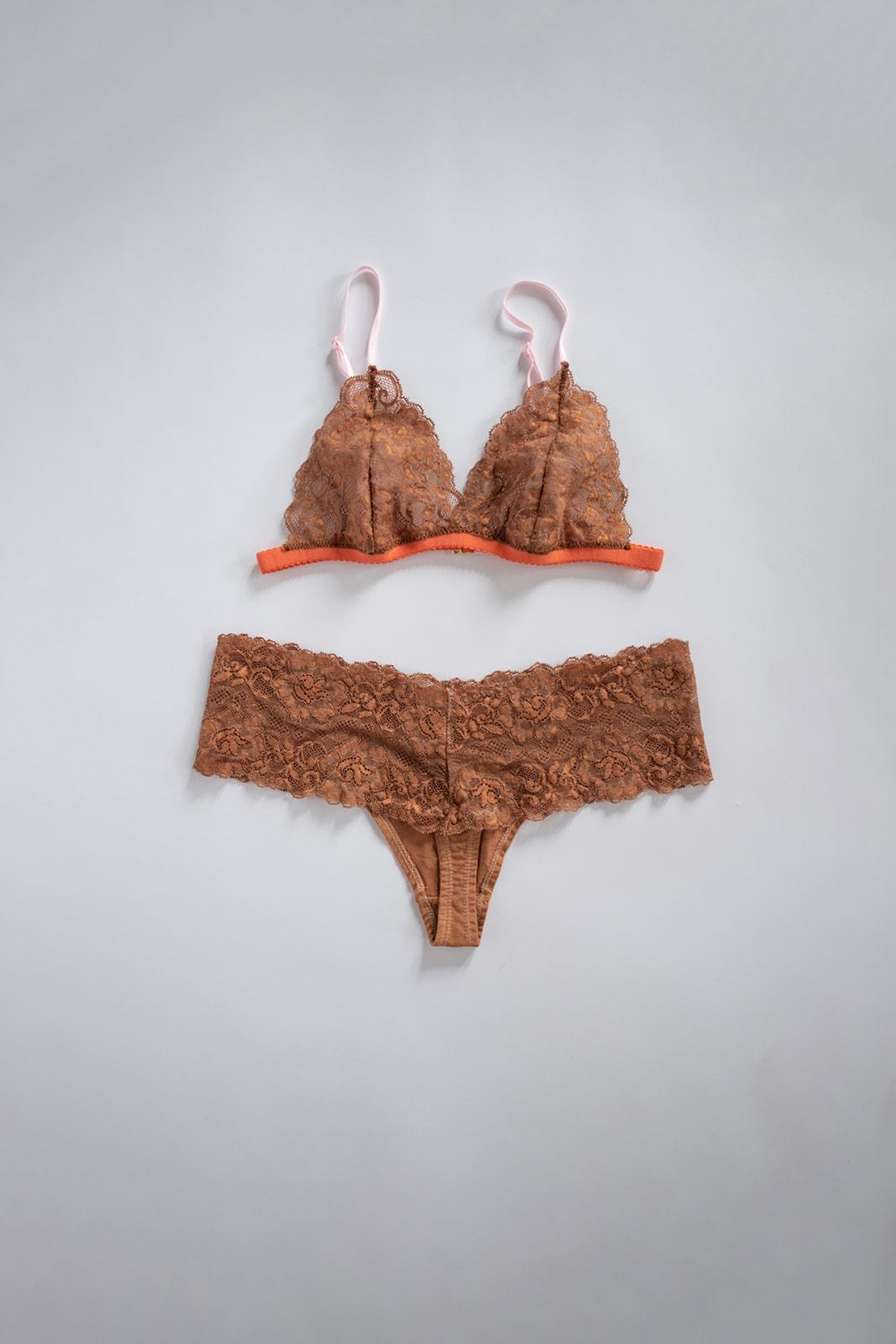 Lace Thong in Terra Cotta - The DianaWomen's Underwear from MADI - SHOPELEOS