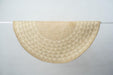White Triangle Mat | 4' Round | Natural Basecategory_Décor from NEEPA HUT - SHOPELEOS