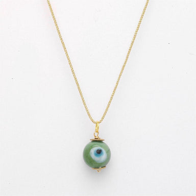 Mini Evil Eye Pendant Necklace from OIYA - SHOPELEOS