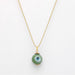 Mini Evil Eye Pendant Necklace from OIYA - SHOPELEOS