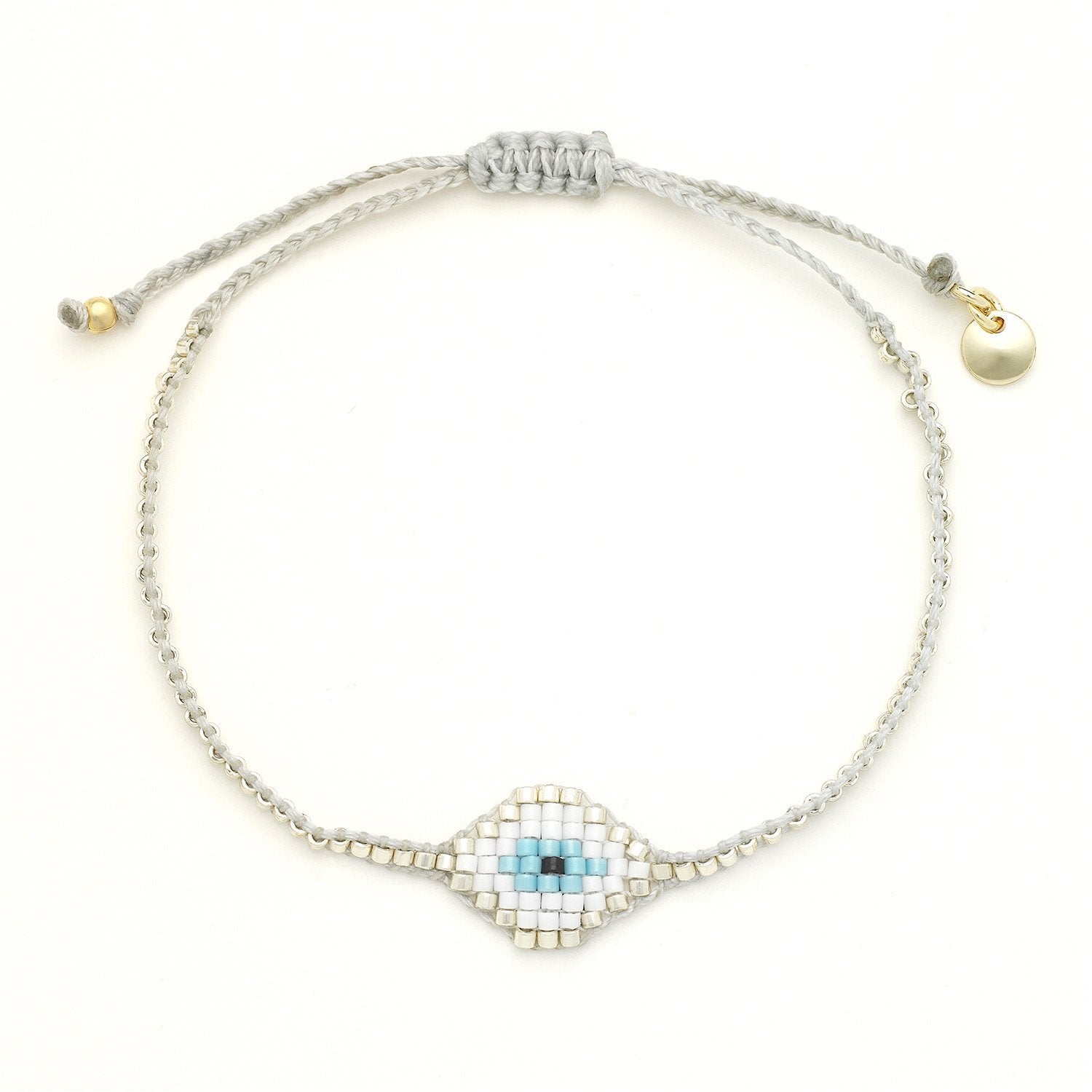 Silver Miyuki Eye Braceletcategory_Accessories from OIYA - SHOPELEOS