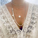 White Pearl & Bead Necklace from OIYA - SHOPELEOS
