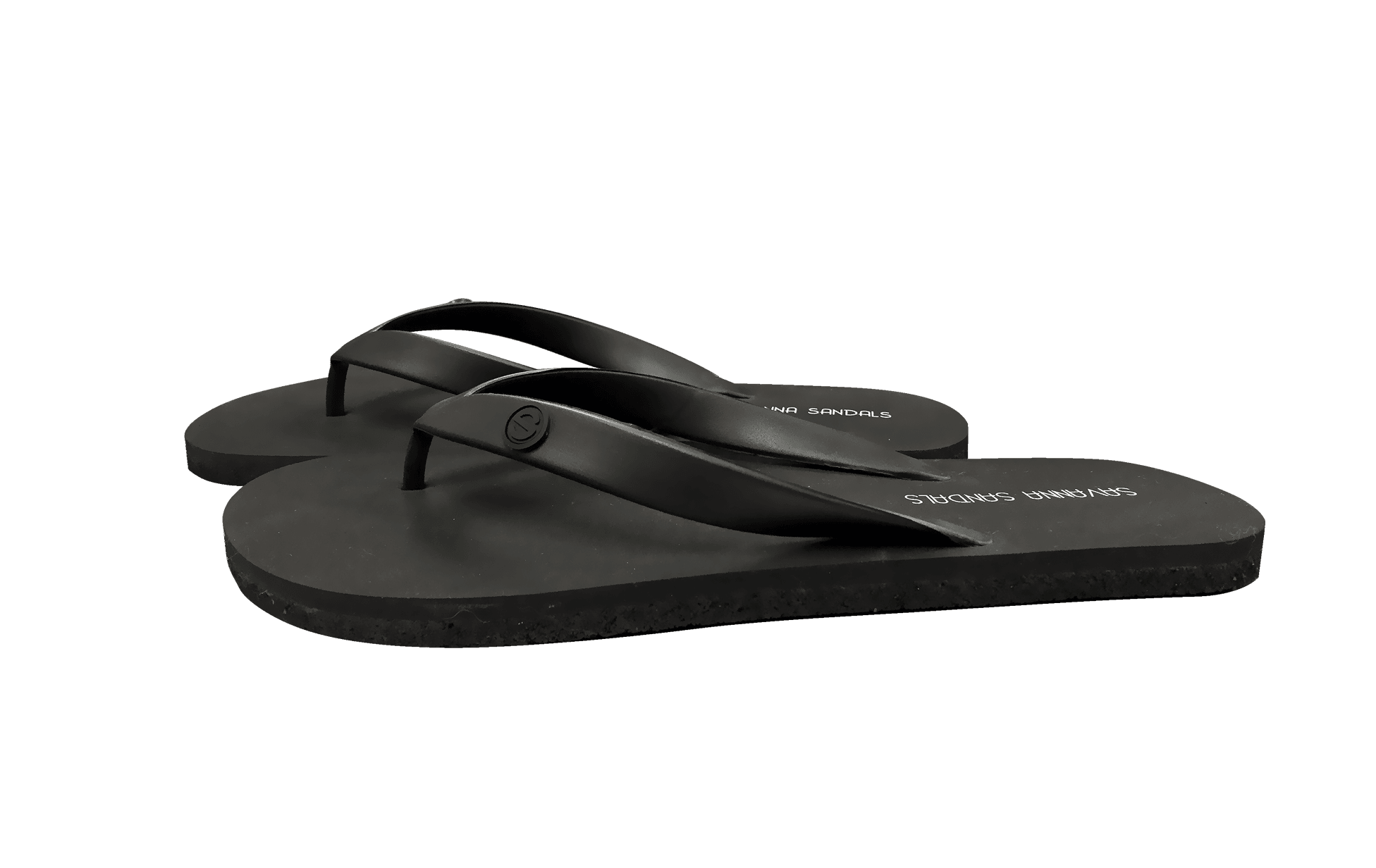 Men's Recycled Tire Rubber Flip Flops-Blackcategory_Mens Accessories from Savanna Sandals - SHOPELEOS