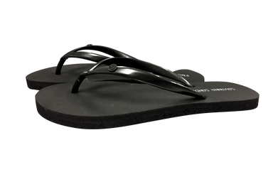 Women's Recycled Tire Rubber Flip Flops-Black Pearlcategory_Accessories from Savanna Sandals - SHOPELEOS
