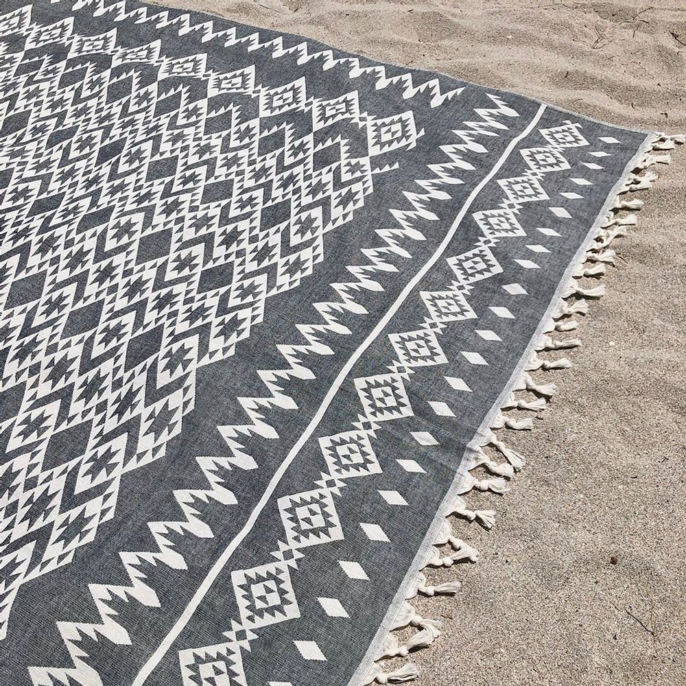 Tribal Turkish Throw Blanketcategory_Decor from SLATE + SALT - SHOPELEOS