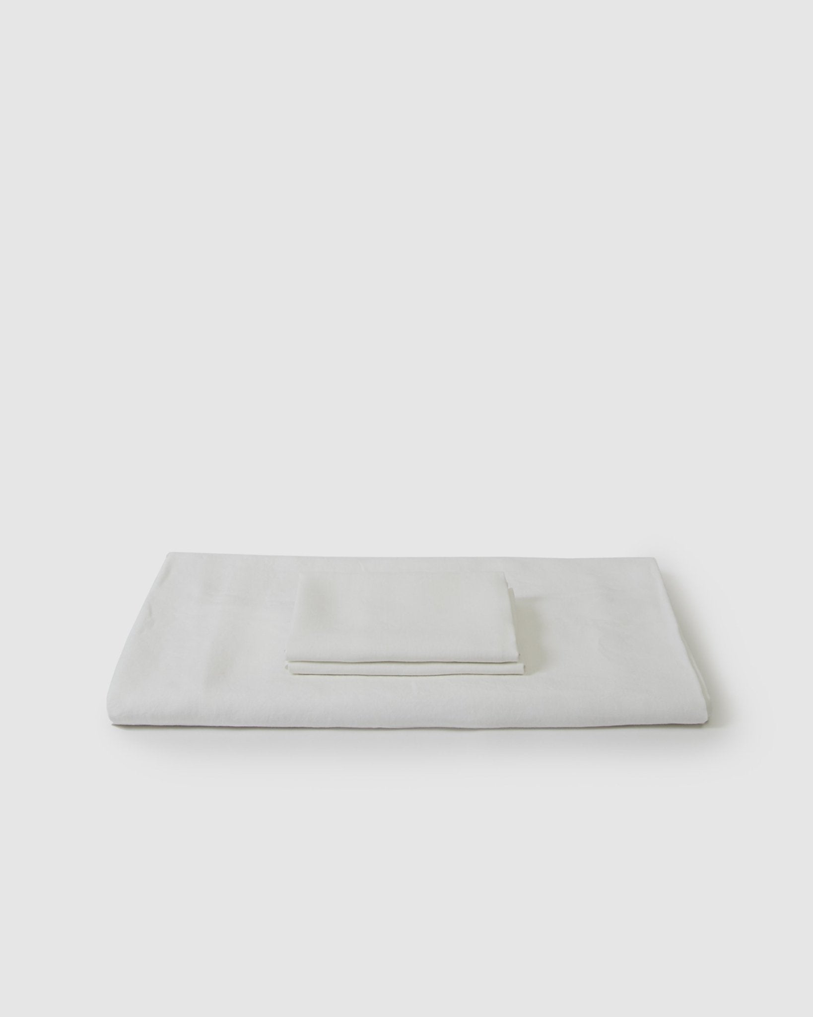 Marcel Linen Duvet Set - Milkcategory_Bedding & Bath from SUNDAY MORNING - SHOPELEOS