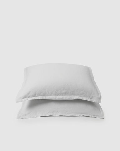 Marcel Linen Pillowcases (Pair) - Milkcategory_Decor from SUNDAY MORNING - SHOPELEOS