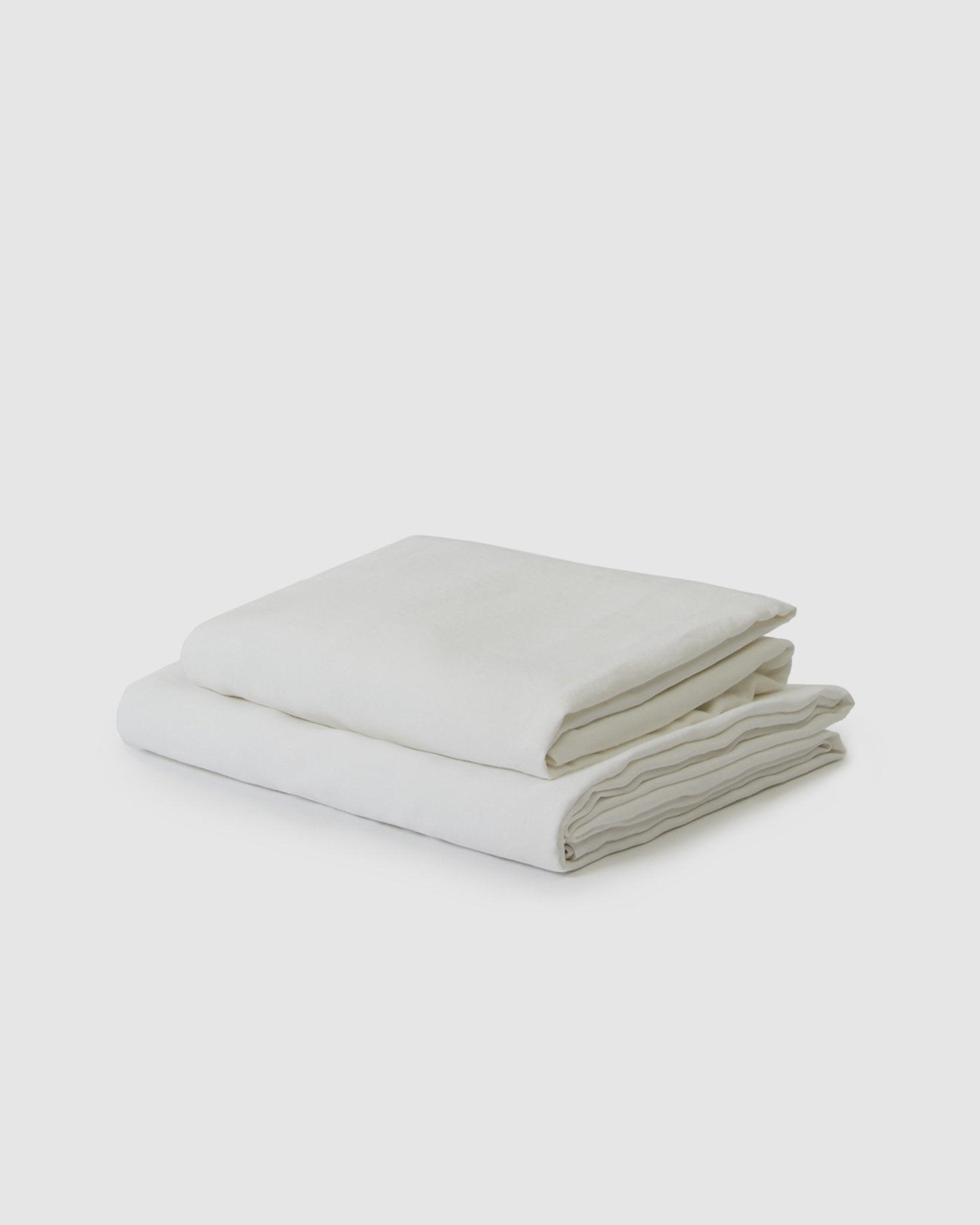 Marcel Linen Sheet Set - Milkcategory_Bedding & Bath from SUNDAY MORNING - SHOPELEOS