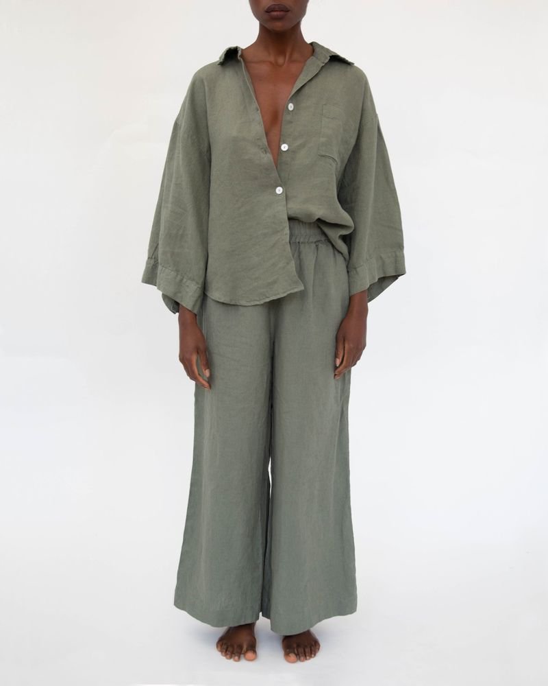 Vivian Linen Loungewear Setcategory_Womens Clothing from SUNDAY MORNING - SHOPELEOS