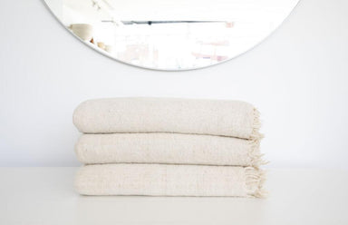 Momos Wool Blanket | Naturalcategory_Decor from The Global Trunk - SHOPELEOS