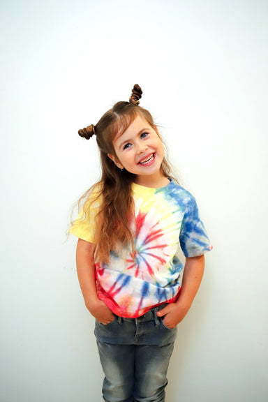 Rainbow Tie- Dye Commissioned Tshirt By Dee Silkiecategory_Youth from The Good Tee - SHOPELEOS