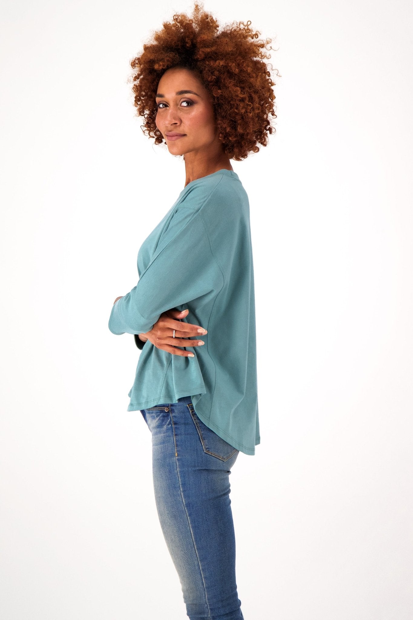 The Favorite Relaxed Fit Eco-Batwing Tee category_Womens Clothing from The Good Tee - SHOPELEOS