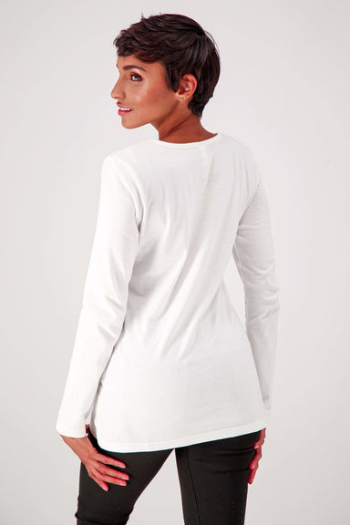 The Slim Fit Organic Cotton Long Sleeve Teecategory_Womens Clothing from The Good Tee - SHOPELEOS
