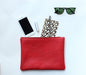 Gloria Clutch In Red Corkcategory_Accessories from Tzoma - SHOPELEOS