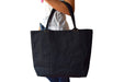 Marie Tote In Black Waxed Canvascategory_Accessories from Tzoma - SHOPELEOS