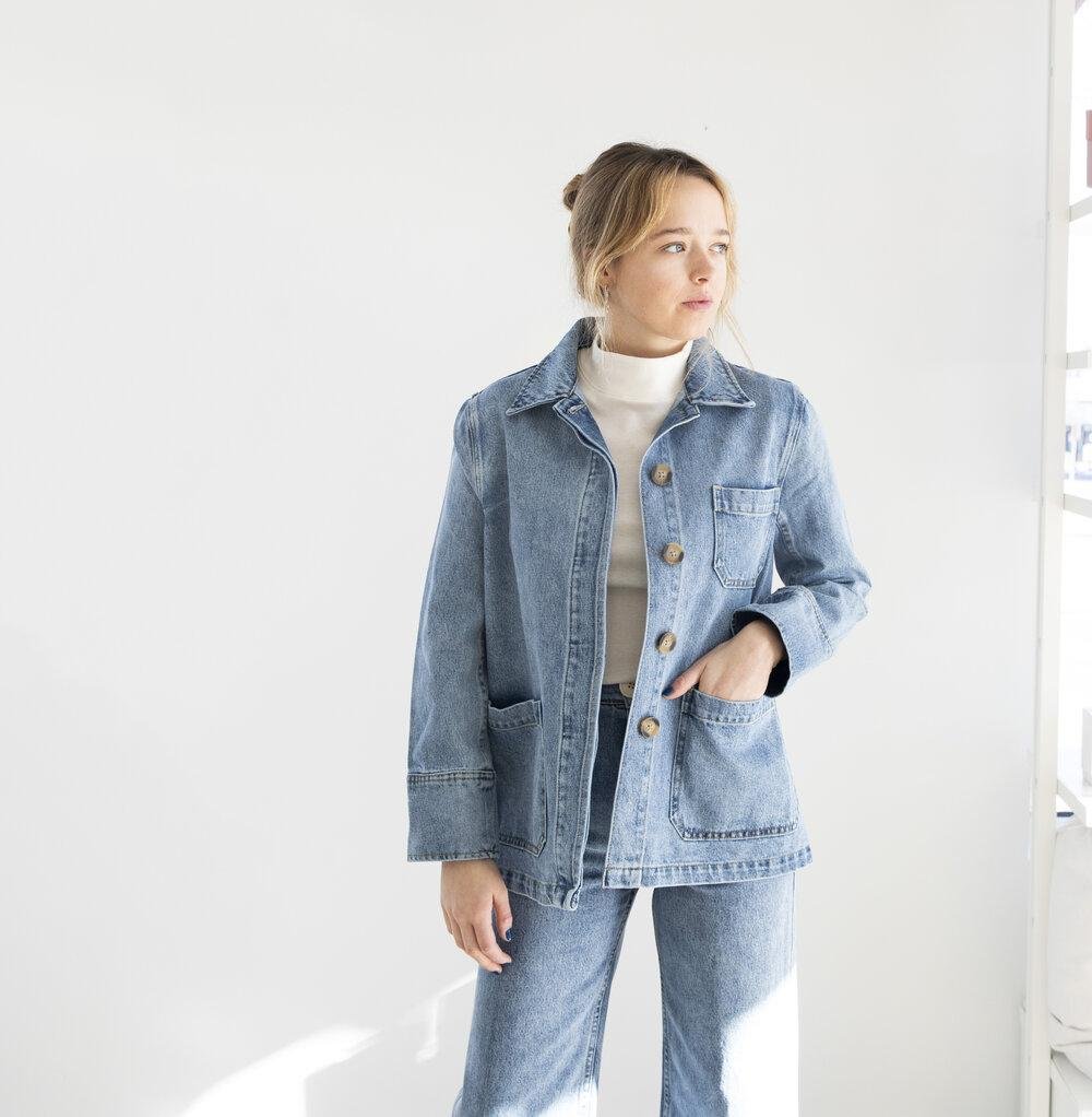 Jordan Jacket light Denim | Whimsy + Rowcategory_Womens Clothing from Whimsy and Row - SHOPELEOS