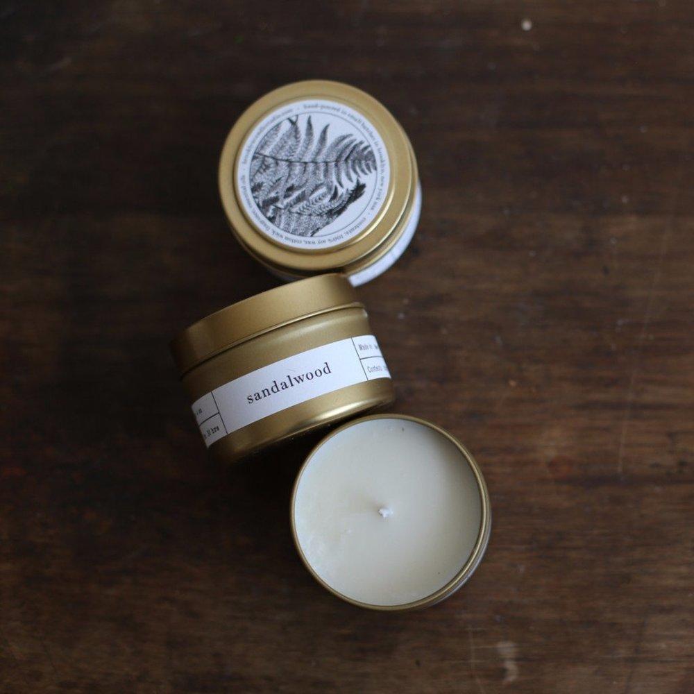 Gold Travel Candles from Yellow Beauty - SHOPELEOS